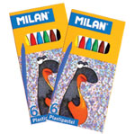 Creioane cerate 6 culori Milan